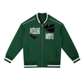Contrast Piping Zip Bomber Jacket